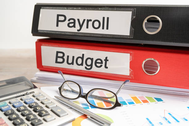 istock Payroll, Budget. Binder data finance report business with graph analysis in office. 1461392237