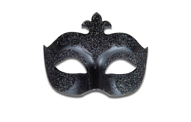 istock Black carnival masquerade mask isolated on white background. Venetian mask. 1461404927