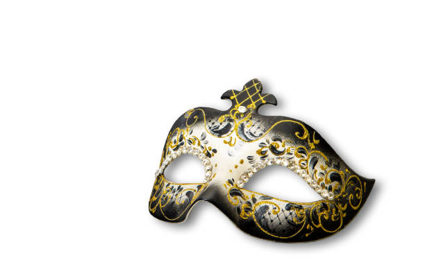 istock Venetian carnival mask isolated on white background. 1461408798