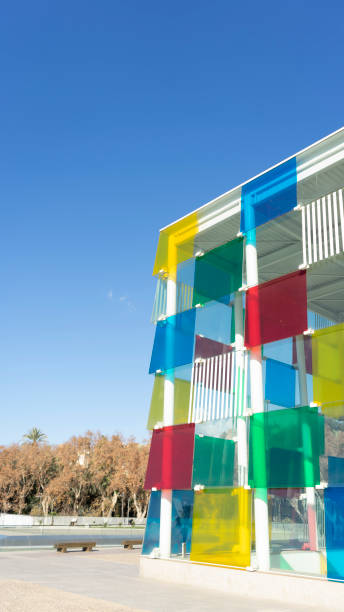 building constructed with stained glass in malaga