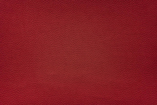 istock Close up carmine red color leather texture. 1461419642