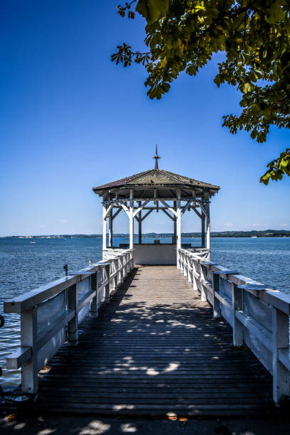 istock Promenade Ending With A Hut On Bodensee In Bregenz, Austria 1461421294