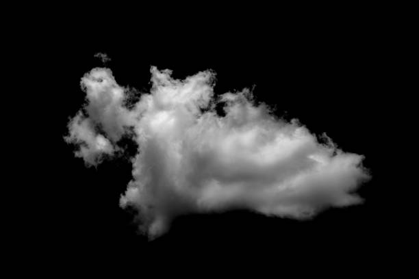 istock Separate white clouds on a black background have real clouds. White cloud isolated on a black background realistic cloud. white fluffy cumulus cloud isolated cutout on black background 1461421545