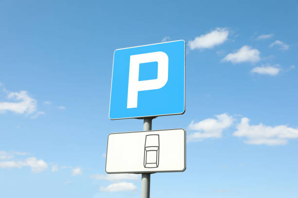 Traffic sign Parking outdoors on sunny day