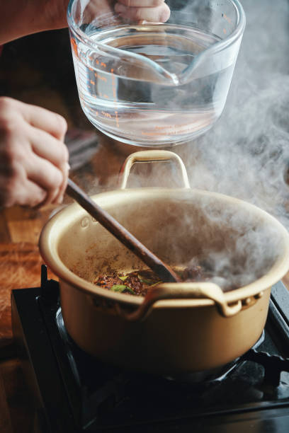 istock Preparing Korean Spicy Yuk Kal Beef Ramen Noodles 1461429094