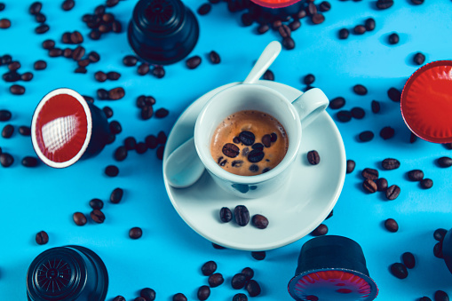 Coffee Capsules Producing Beautiful Creamy Espresso