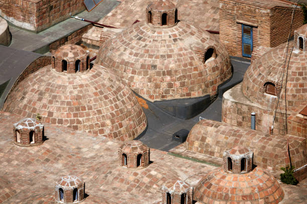 Domes of sulfur baths. Tbilisi, Georgia.