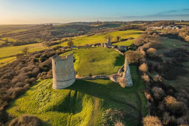 hadleigh zamek - fort fortified wall castle stone zdjęcia i obrazy z banku zdjęć