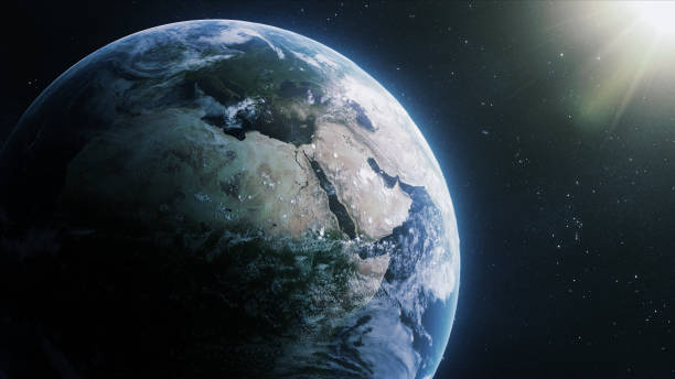 istock Planet Earth, The Sun Lights, view from space 1461451138