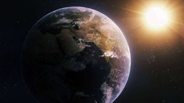 istock Planet Earth, The Sun Lights, view from space 1461451167