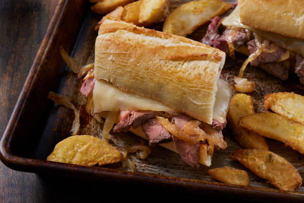 istock Philly Cheese Steak Sandwich on a Baguette 1461453211