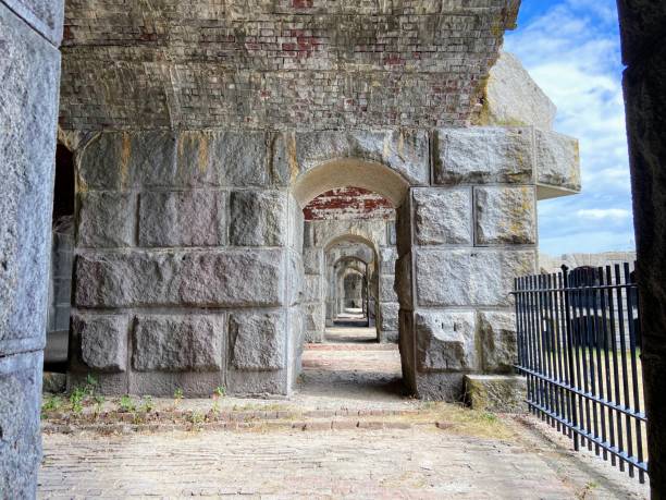 istock Corridors in Fort Popham, Maine 1461455253