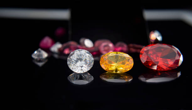 istock Expensive luxury diamond and gemstone jewelry. 1461481691