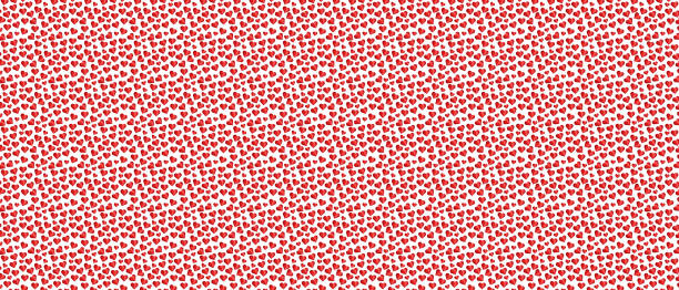 istock Postcard with hearts. Red hearts on white background. Valentine's Day concept. Festive background vector texture illustration. 1461483442