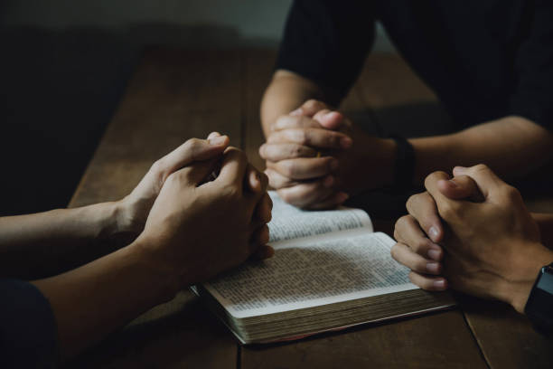 istock Christians and Bible study concept. Christians held each other's 1461493353