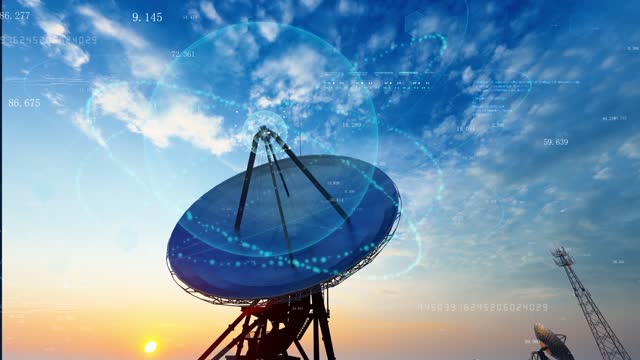 5G base station and satellite radar network communication