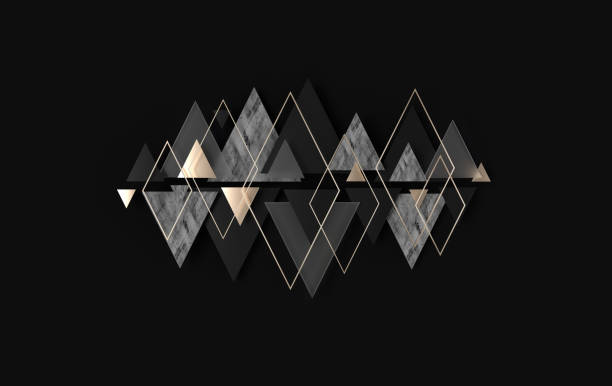 Rhombus, triangle abstract background, depth of field effect. Modern panel with trigons, ceramic, glass, concrete decoration elements. 3d wall texture. Geometric 3d rendering background for interior wallpaper design rhombus, fondo abstracto triángulo, efecto de profundidad de campo. panel moderno con trigons, cerámica, vidrio, os de decoración de hormigón. textura de pared 3d. fondo de renderizado geométrico en 3d para el diseño de fondo de pantalla inte