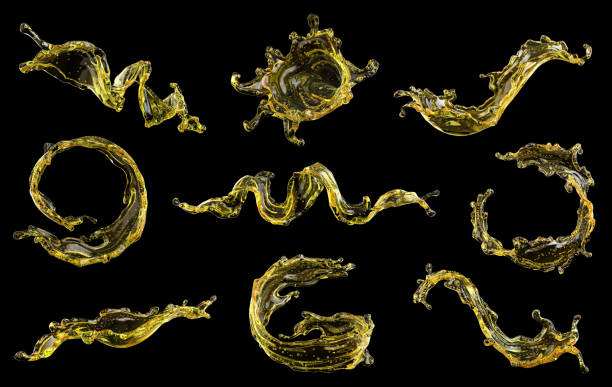 istock oil splash set isolated on black 1461510454
