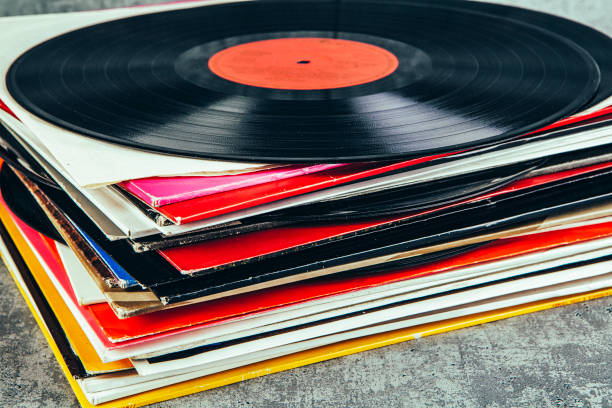 istock stack of vinyl records with music 1461511432