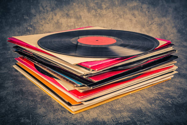 istock stack of vinyl records with music 1461511442