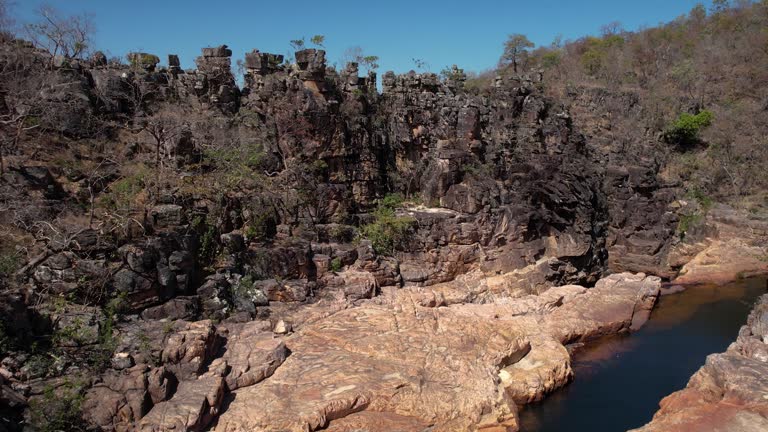 beautiful fields through the mountains in the brazilian cerrado chapada dos veadeiros
