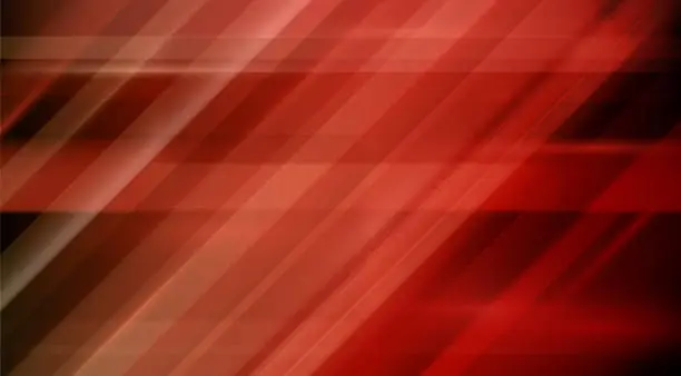 Vector illustration of Red fast moving abstract angled vector speed background