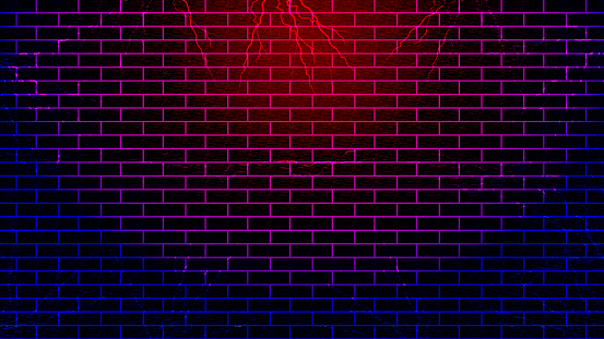brick wall and light background