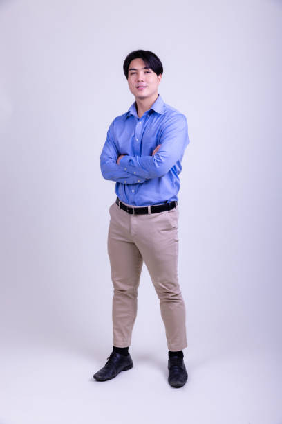 istock Young Asian Man portrait, full body. 1461519031