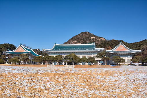 Fukuoka, Japan - November 13 2013: It is built over the grave of Sugawara no Michizane and is one of the main shrines dedicated to Tenjin, the deified form of Michizane.