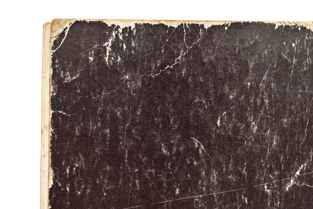 istock old black cover paper book texture background, page for design 1461531092