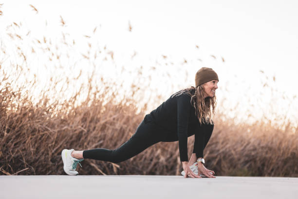 Stretching stock photo