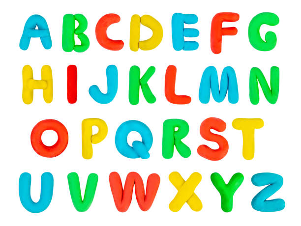istock Plasticine Alphabet Isolated, Modeling Clay Letters, Creativity Modelling Material ABC, Clay Dough Lettering, 1461554443