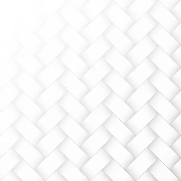 Vector illustration of Abstract white background - Geometric texture