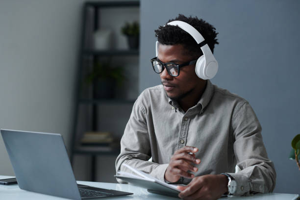 istock Businessman doing online work on laptop 1461556167