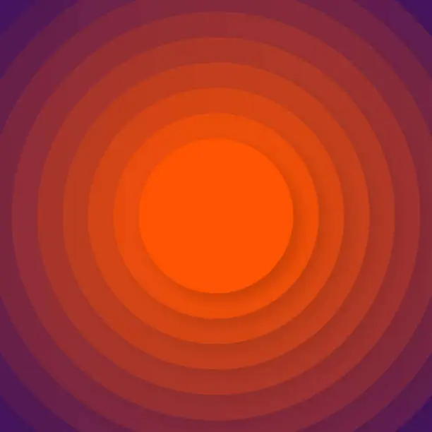 Vector illustration of Abstract design with circles and Red gradients - Trendy background