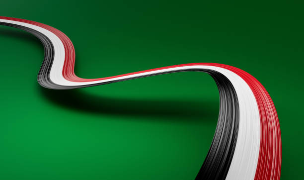istock Syria Syrian flag wavy abstract background. 3d illustration 1461557941
