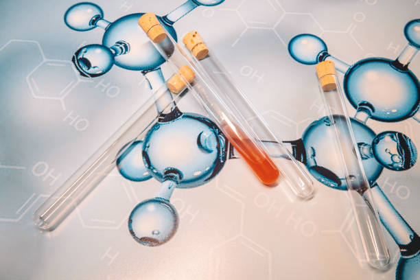 istock Chemistry tubes on a matt 1461560393