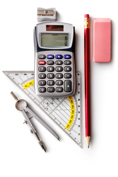 istock Office Supplies: School Supplies Isolated on White Background 1461561794