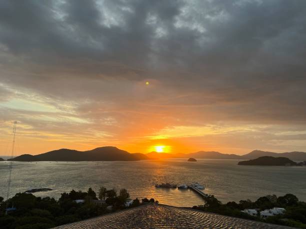 istock Sunset view from the rooftop, Phuket, Thailand 1461563982