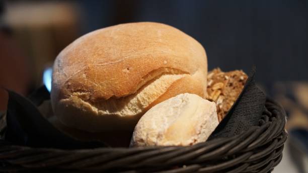 istock Close-up shot of fresh bread pieces 1461565644