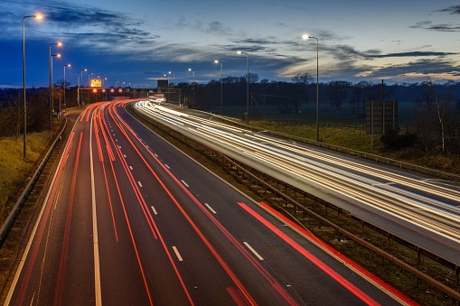 Light Trails From Fast Moving Traffic On M42 Motorway At Night Stock download-00ffff-on-and-off-two-no-background-svg-freepngimg