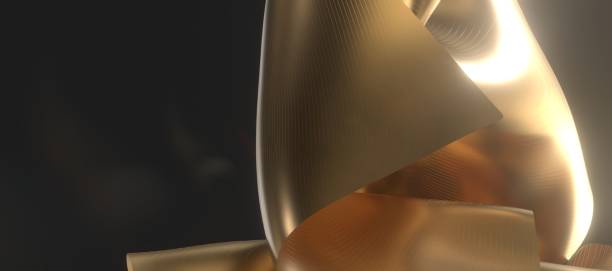 istock 3d rendering of Luxurious VIP Invitation template with gold polygon background 1461570342