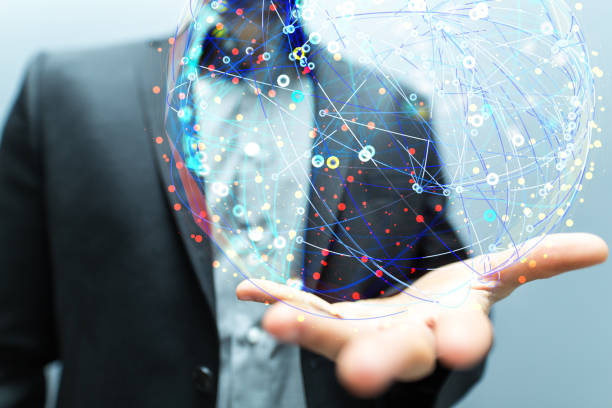 istock 3D rendering of digital connections floating on a businessman's hand 1461570682