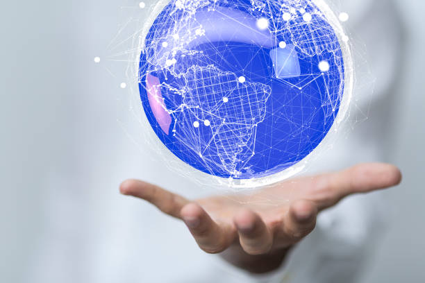 istock 3D rendering of global digital connections floating on a businessman's hand 1461571191