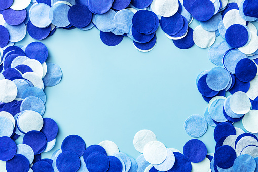 Party: Blue Confetti Still Life
