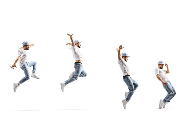 istock Male dancer in many poses 1461572577