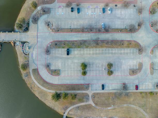 istock Aerial view of the Old Celine Park in Texas at sunset 1461574443
