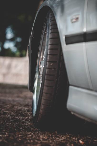 istock Vertical shot of a beautiful and modern grey car 1461576701