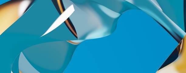 istock 3D render of an abstract flowing blue background for wallpapers 1461578559