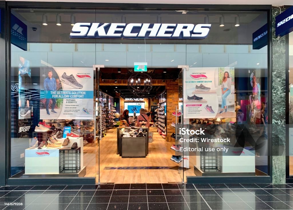 Facade Of The Skechers Footwear Shop In The Town Center Chelmsford ...